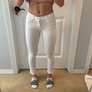 White Tommy Hilfiger skinny jeans